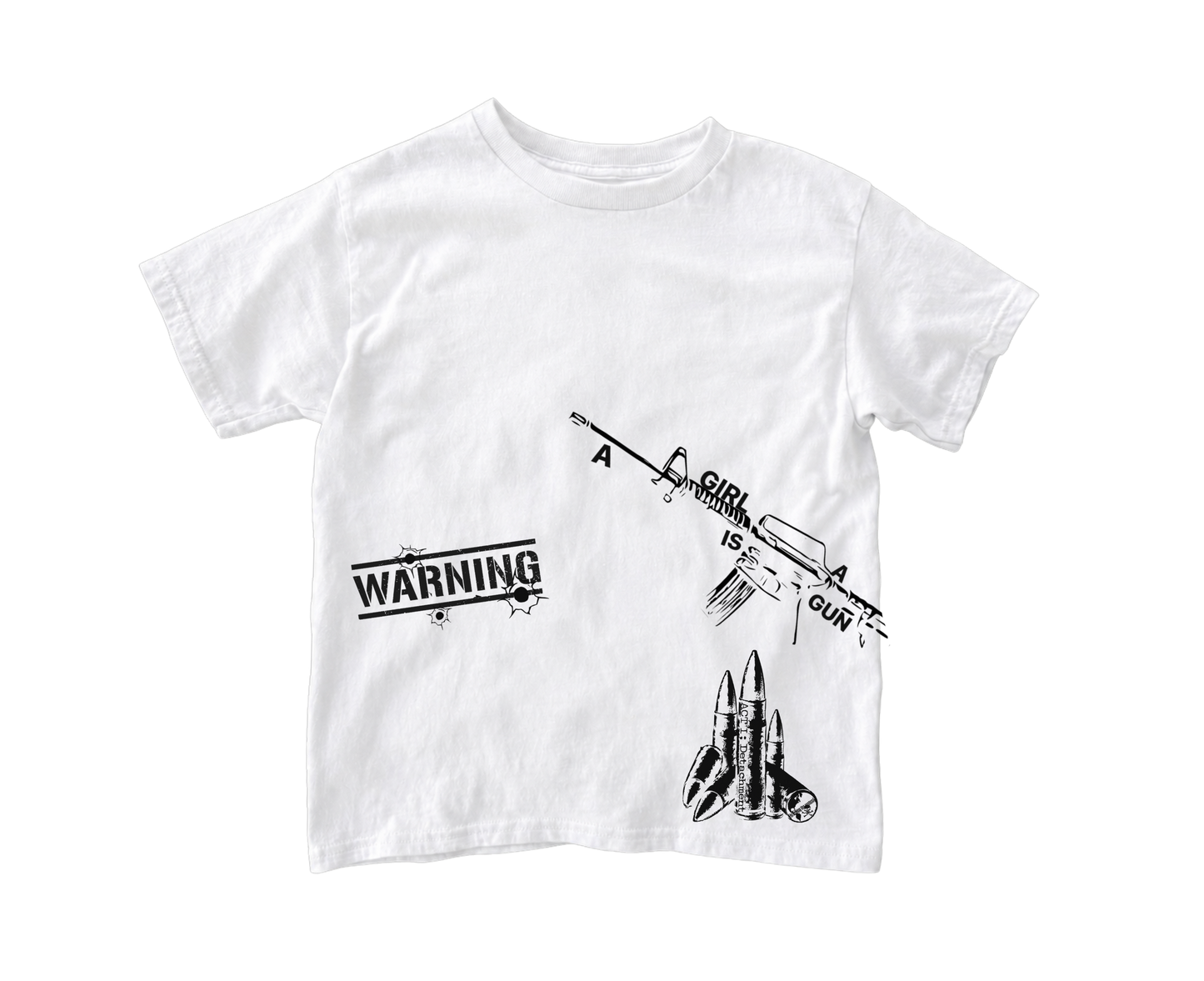 "A girl is a gun" Tee