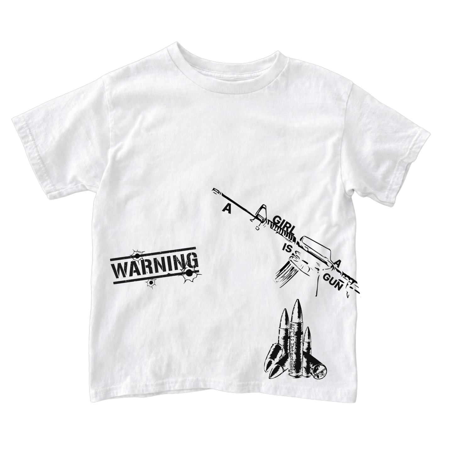 "A girl is a gun" Baby Tee