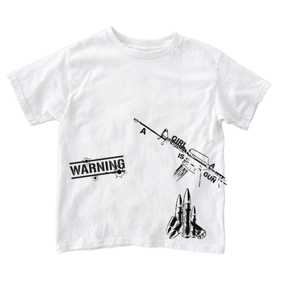 "A girl is a gun" Baby Tee