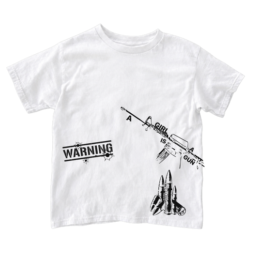 "A girl is a gun" Baby Tee
