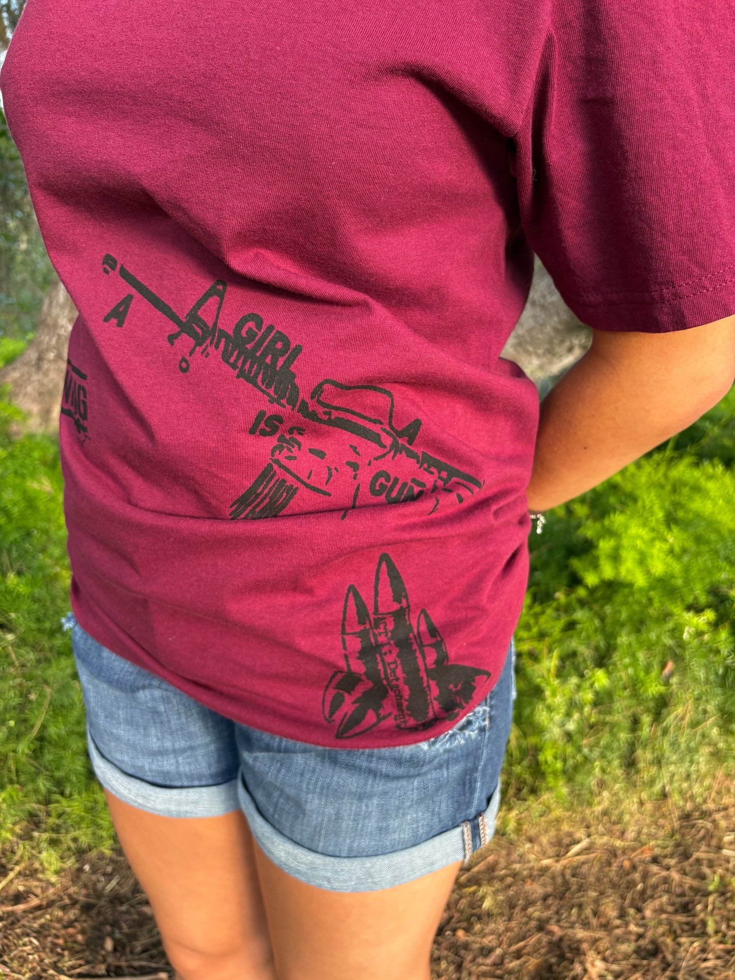 "A girl is a gun" Tee