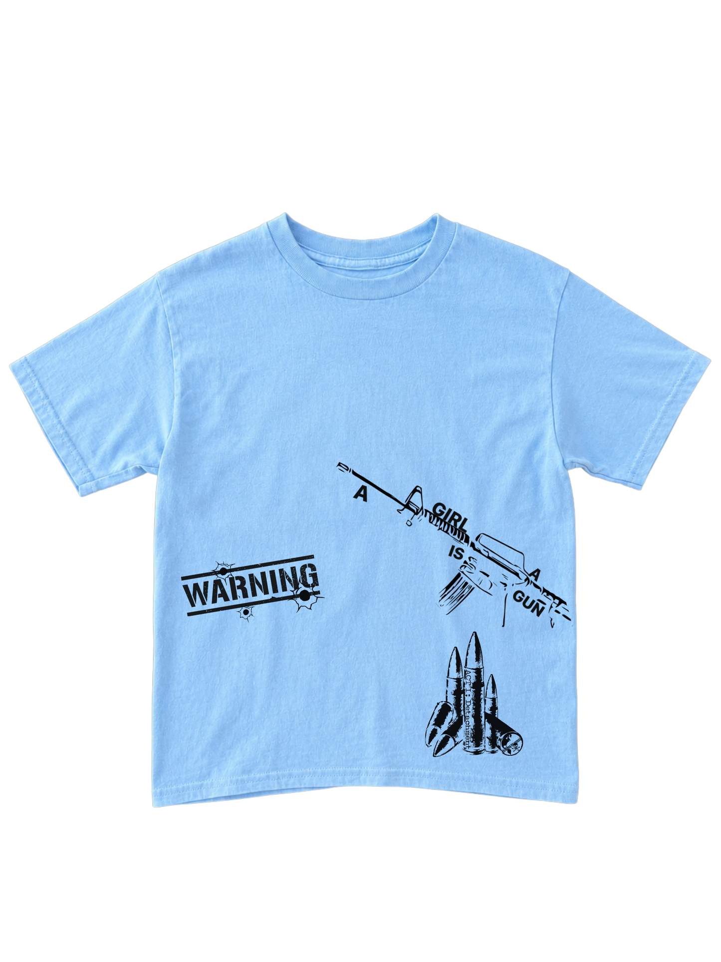 "A girl is a gun" Baby Tee