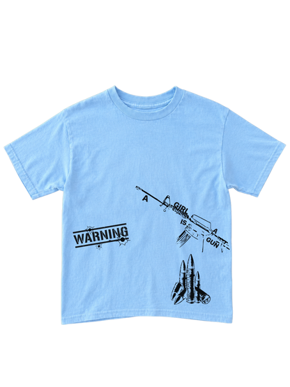 "A girl is a gun" Baby Tee