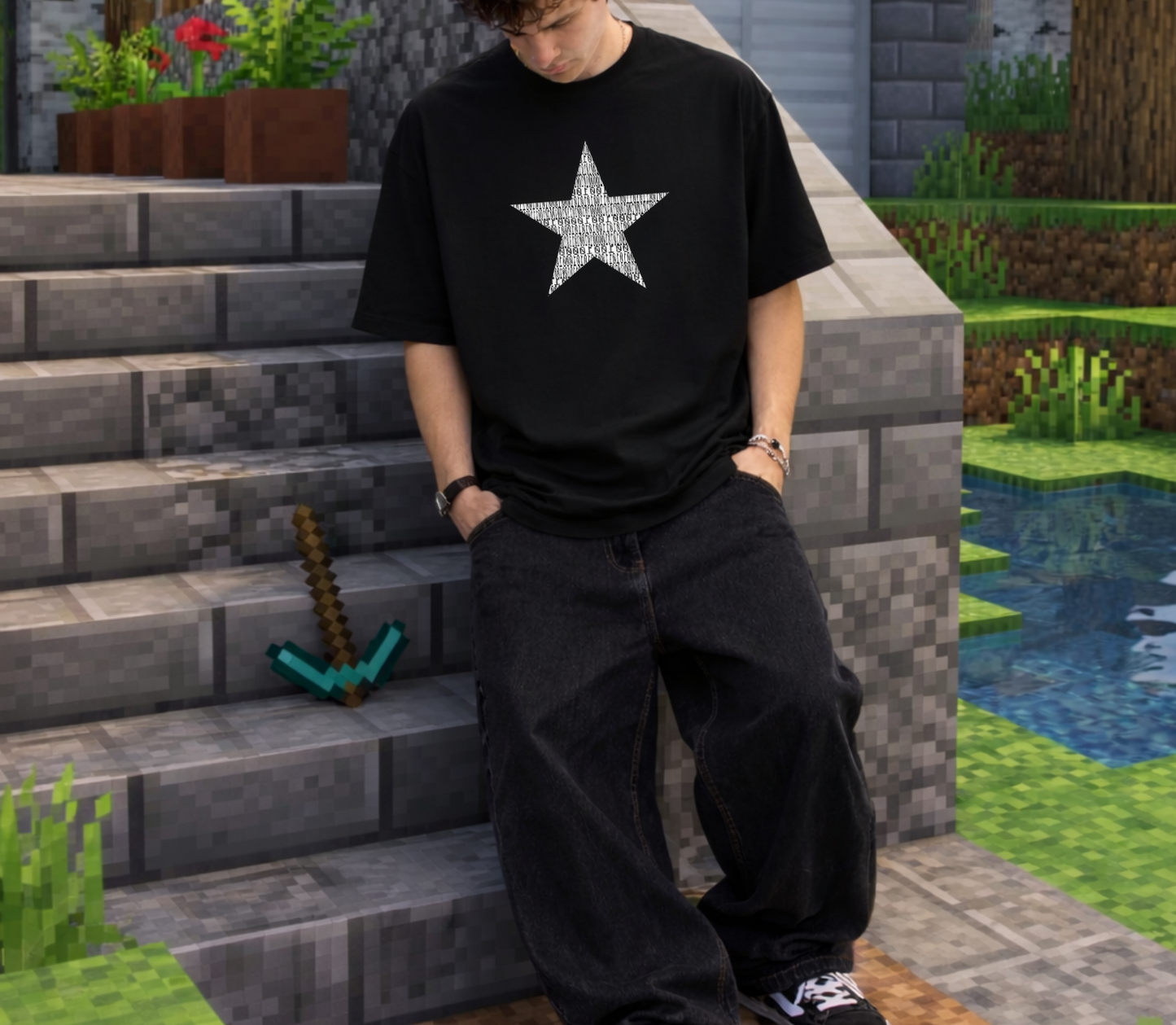 Coded Star Tee