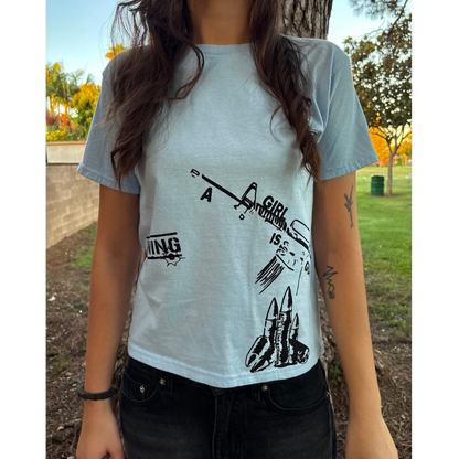 "A girl is a gun" Baby Tee