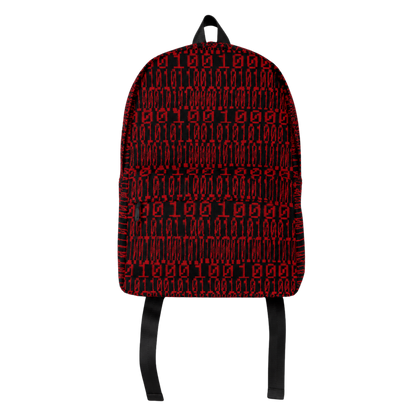 Coded Backpack Red & Black