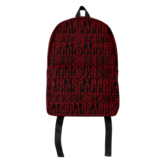 Coded Backpack Red & Black